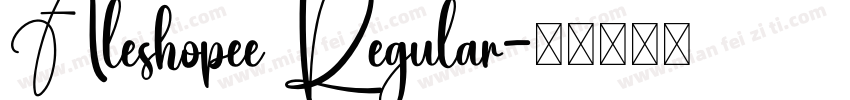 Aleshopee Regular字体转换